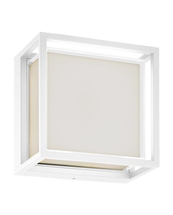 CHAMONIX * PLAFÓN/APLIQUE EXTERIOR BLANCO LED IP65 - 9W - CCT 2700K-3200K-4000K